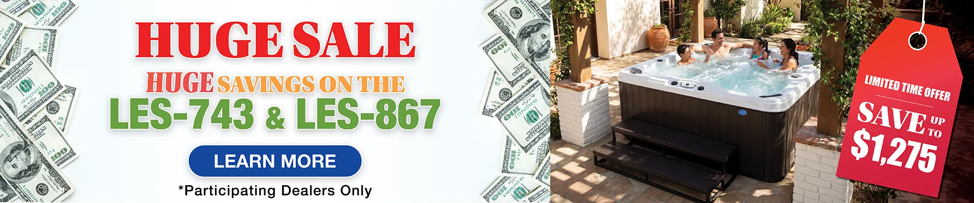 Calspas hot tub being used in a family setting - Madera